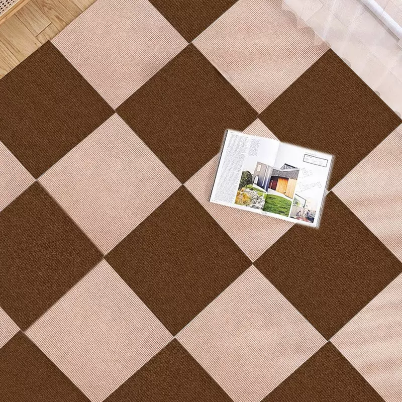 拼接自粘地垫防滑地垫静电吸附客厅卧室拼接地毯满铺免胶自粘地垫