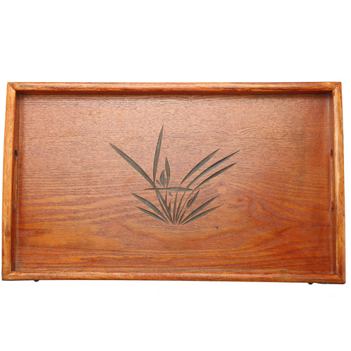 Japanese wooden tray rectangular home hotel living room tea set tea cup portable wooden plate wooden tea tray