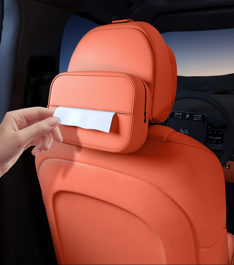 Suitable for Equation Leopard Titanium 7 Car Tissue Box 25 New Seat Hanging Central Control Tissue Bag Interior Decoration Supplies