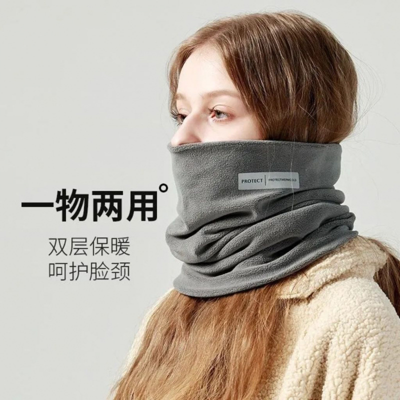 Winter velvet keep warm scarf