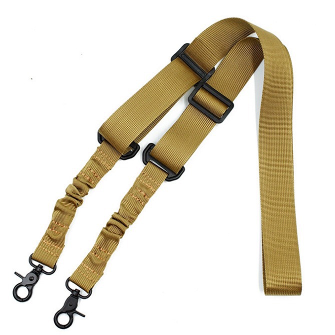 Multi-funcional de nylon de doble punto tarea correa de cuerda de pistola CS Campo de dos puntos de la pistola de doble punto Correa táctica de la correa