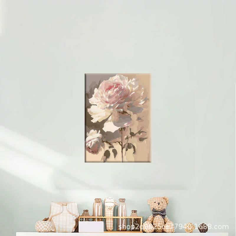 40*50 оптовая DIY дистанционная цифровая масляная живопись вручную заполненная акриловая горяче-стиль декоративный пейзаж цветочное заполнение декоративная живопись