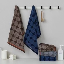 批发洁丽雅毛巾9688W大波点发货纯棉柔软吸水舒适一等品加厚男士