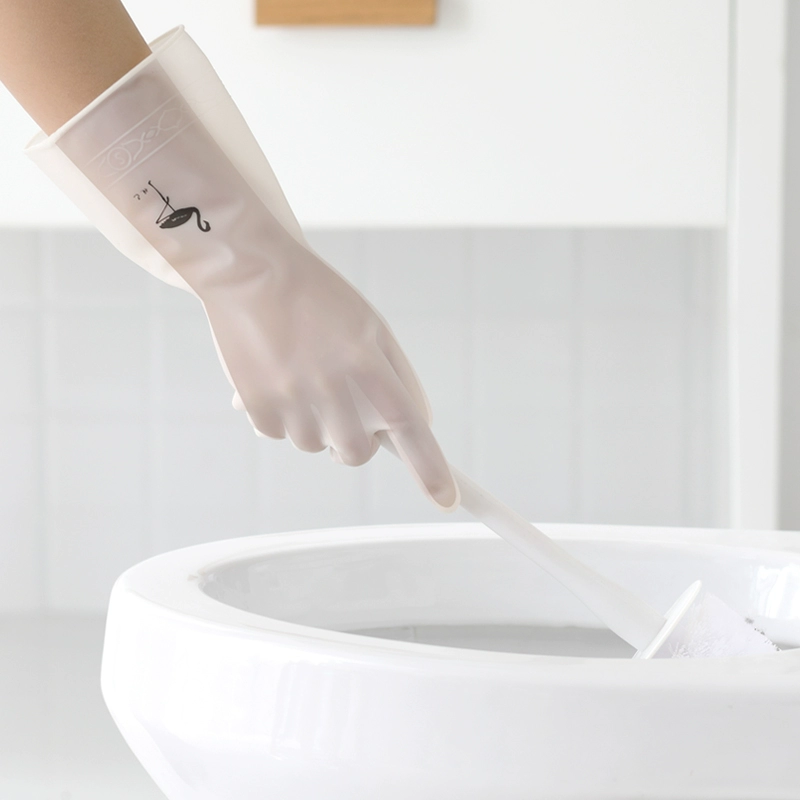 Прочная водостойкая белая перчатка PVC