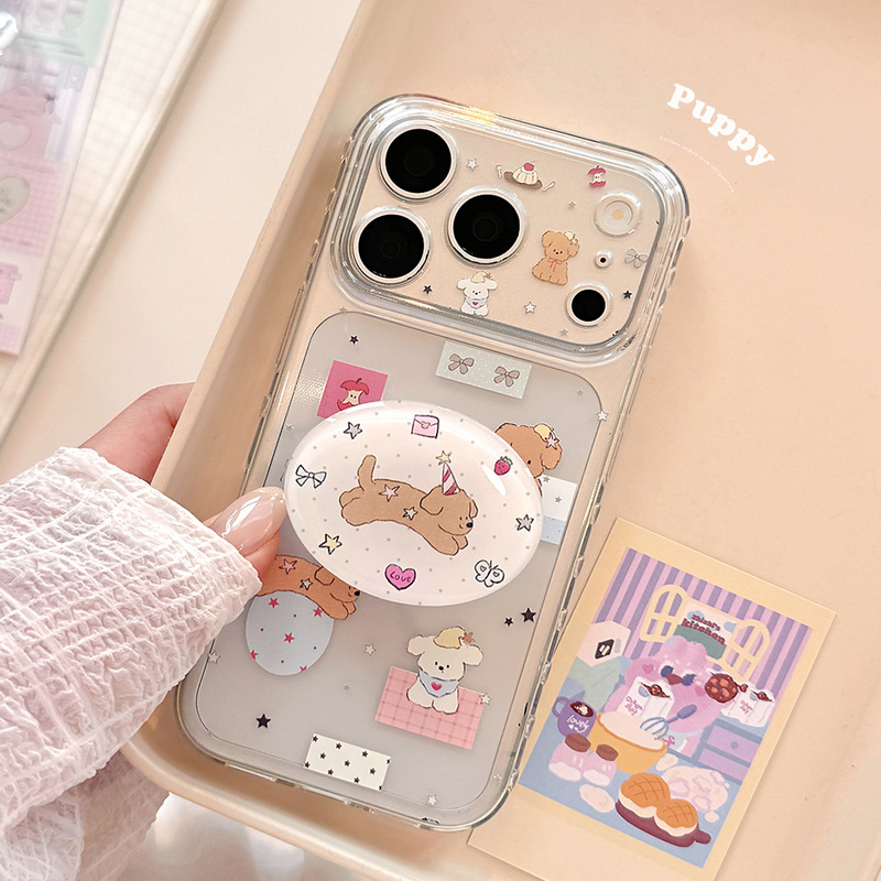 【Tower Bottom】Ins Collage Star Puppy 18 Suitable for iPhone 17 Pro Max Phone Case 16 Stand 14 Soft 【Tower Bottom】Ins Collage Star Puppy 18 Suitable for iPhone 17 Pro Max Phone Case 16 Stand 14 Soft