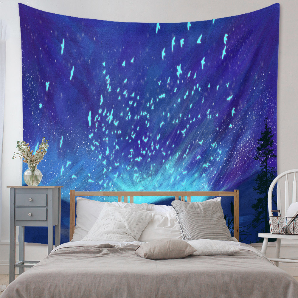 Fashion Universe Painting Wall Decoration Cloth Tapestry Wholesale Nihaojewelry display picture 31