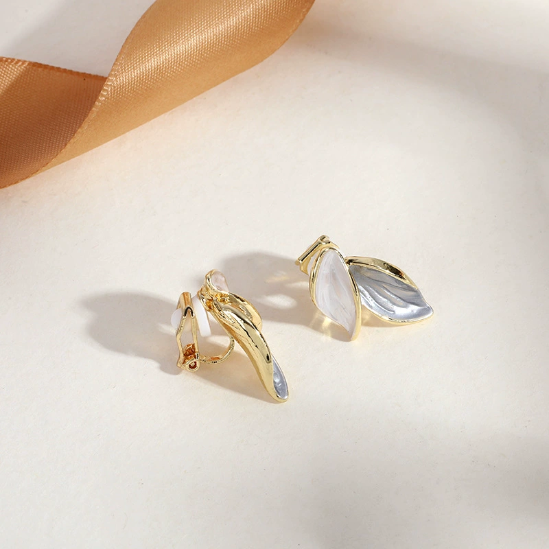 Сережки-ушные скобы из жемчуга, серьги-бабочки, без пирсинга, стиль высокого качества, стиль «легкая роскошь», опт