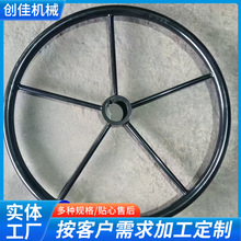 直径500人防门手轮 方孔手轮直径400 320电镀焊接钢管手轮厂家