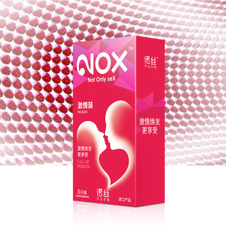 Nox Passion Pack Condoms, Natural Latex, Medium, Lubricated with Reservoir, 8 Count — detail image 14