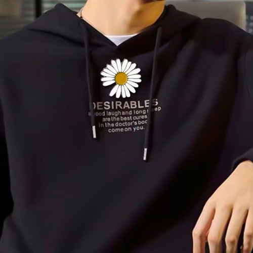 PMO Daisies and Sunflowers Badges, Crew Neck Sweatshirt with G-Dragon and Xiao Zhan Matching Accessories, Ins Style Badges