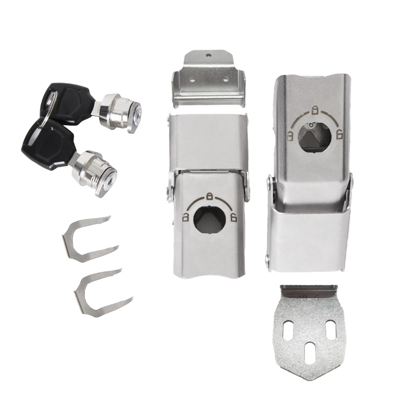 Paquete de accesorios de caja de cola de aleación de aluminio de motocicleta Paquete de tornillo cerradura de cilindro de liberación rápida placa base paquete de instalación Paquete de accesorios de caja lateral