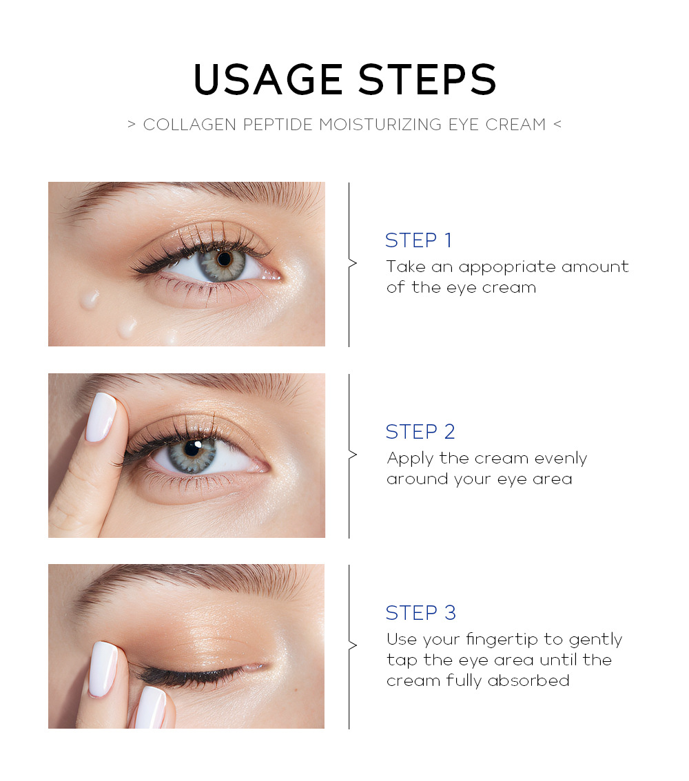 Cross-border QUIYUM Collagen Peptide Moisturizing Eye Cream 15g Hydrating, Moisturizing and brightening skin tone manufacturer's wholesale in stock undefined
