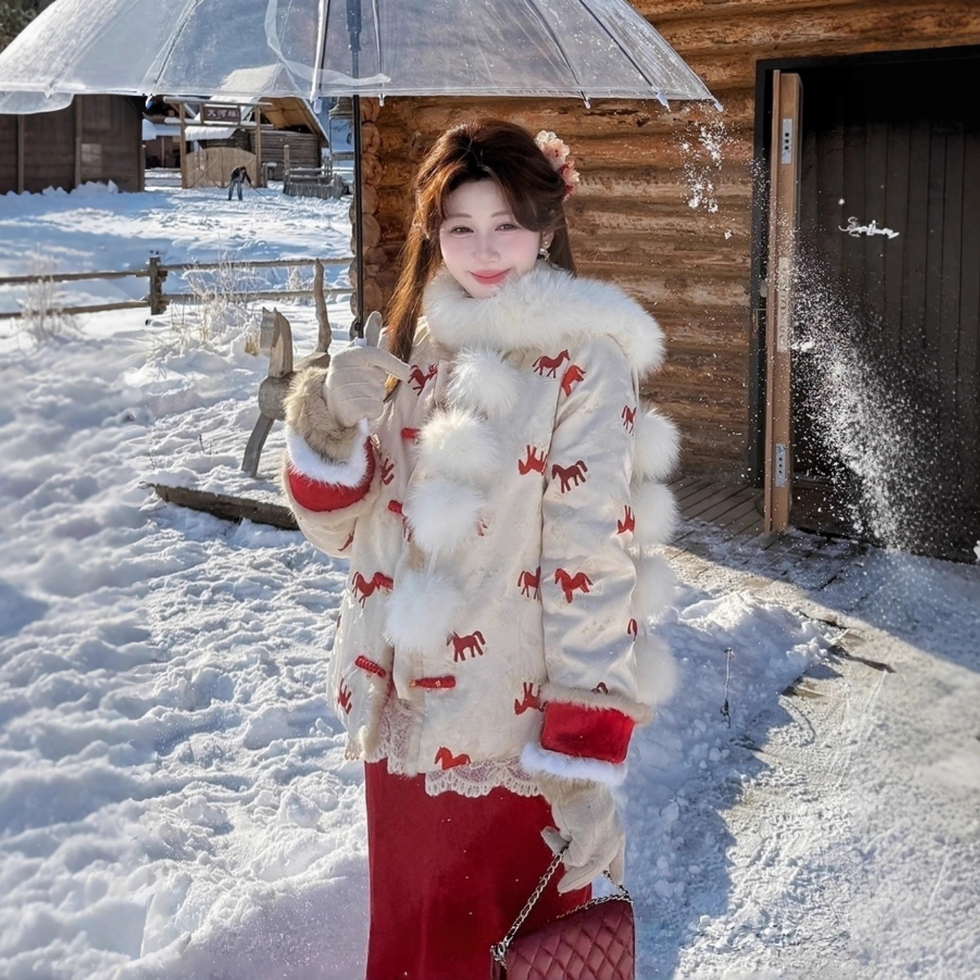 New Chinese Style Light Luxury down Jacket for Women, Winter New Goddess Fashion Versatile Double-Sided Coat