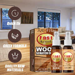 JUE-FISH Wood Floor Scratch Repair Agent, Scratch Filling Color Spray for Furniture and Floor Renewal, Refinishing and Repair