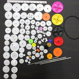 106 types of plastic gear sets, rack and pinion rubber belts, plastic gear belts, transmission wheels, DIY toy car gears