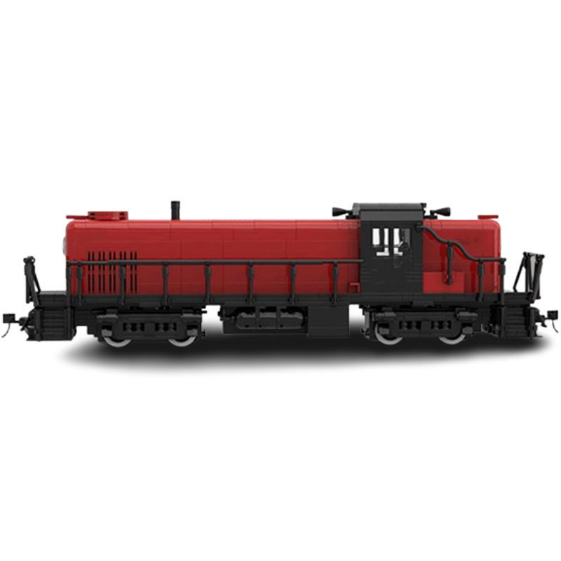 Red Train Building Block Model Small Particle Construction Toy_voghion.com