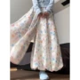 夏季新款高腰碎花阔腿裤