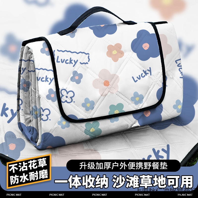 새로운 피크닉 매트 야외 캠핑 피크닉 쿠션 여행 팀 빌딩 방습 매트 방수 피크닉 매트 해변 캠핑 매트