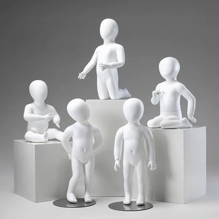 婴儿全身模特道具陈列儿童服装人偶童装店男女小孩展示架全身模型