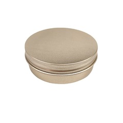 5ml-250ml Double-Sided Sanding Gold Aluminum Box Cream Cosmetic Accessories Metal Threaded Aluminum Jar