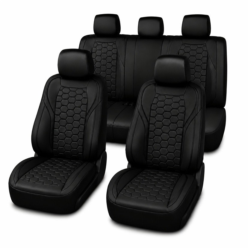 Universal five-seater car seat cover, PU leather full-cover cushion set, suitable for all seasons, cross-border bestseller 079 #