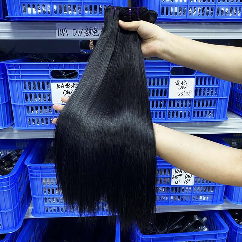 Pelucas de cabello humano real, extensiones de cabello de primera calidad, mechones de cabello humano, cabello real para exportación, extensiones de cabello para comercio transfronterizo europeo y americano.