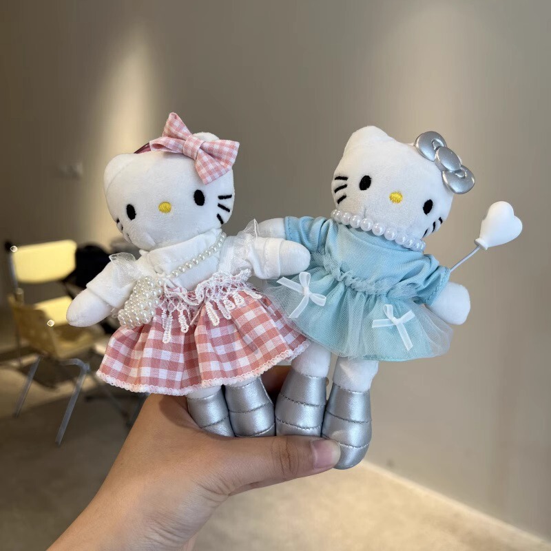 新しいかわいい長い脚ぬいぐるみペンダントスカートドレスアップベビー服インスタイル人形ペンダントバックパックキーホルダーバッグペンダント|undefined