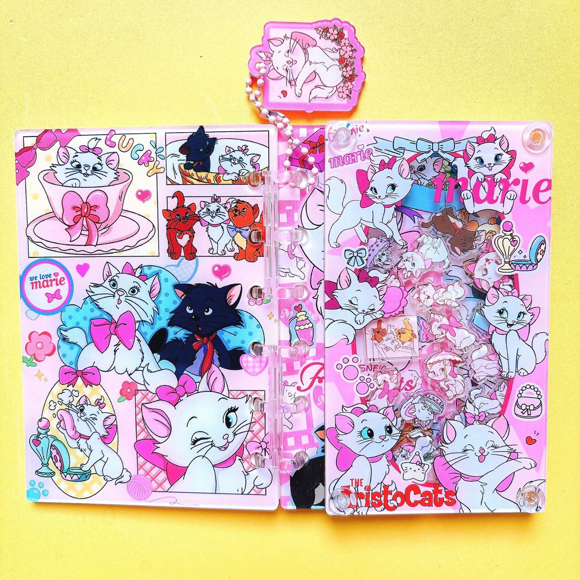 54種類の揺れるアクリルノート、クロスボーダーで人気のTikTokで話題の美しいルーズリーフノート、DIY A7/A5