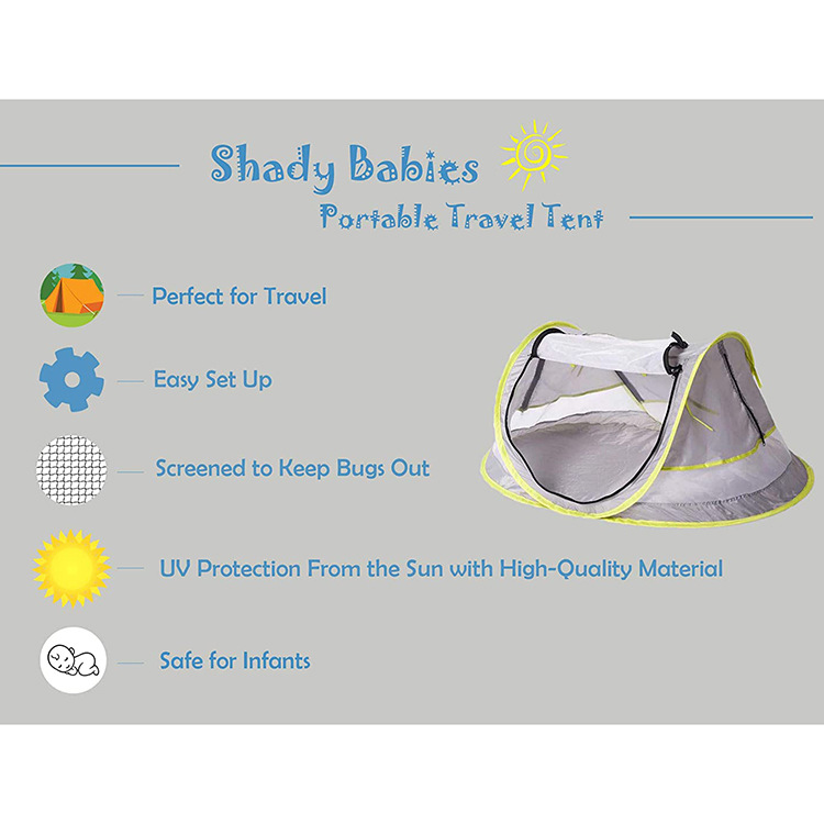 Children's outdoor tent foldable anti-mosquito installation-free picnic camping quick open seaside sun protection sunshade beach tent