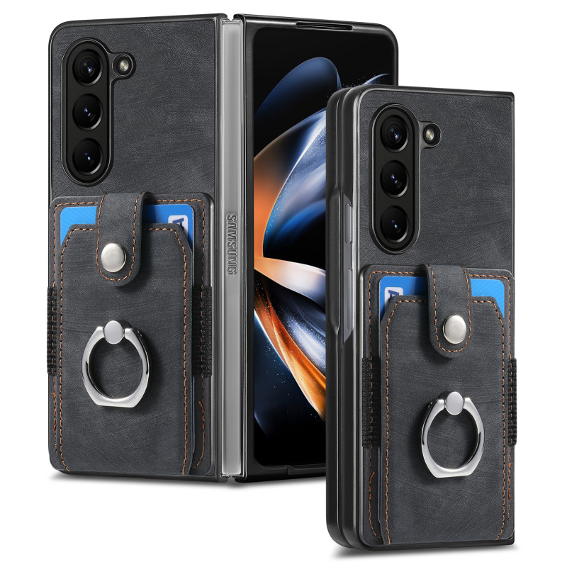 Samsung ZFold7 ハードウェアリングカードバッグ携帯電話ケースカードホルダーfold54 保護カバーに適しています|undefined