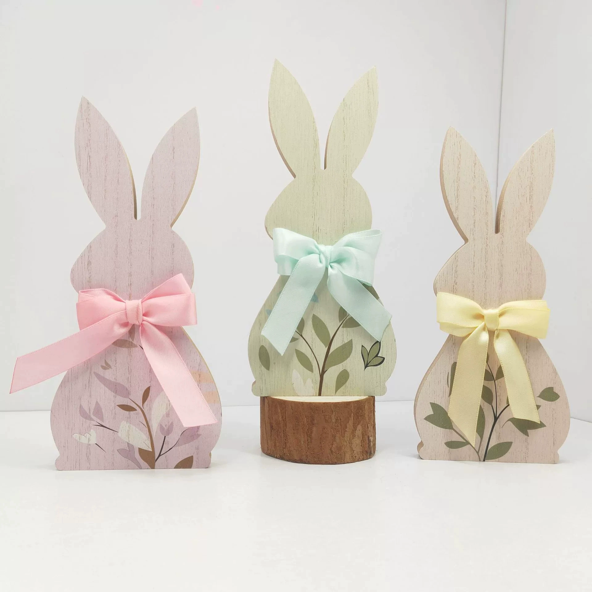 Трансграничные новые пасхальные настольные деревянные украшения украшения скандинавский стиль вечеринки подарок пасхальный кролик