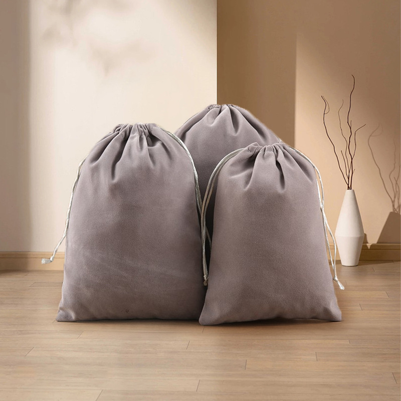Bolsa de terciopelo de boca de Shu Corea tira de la cuerda Corea del Sur joyas de regalo de color para recibir pequeñas bolsas de tela engrosadas bolsas de regalo de joyas