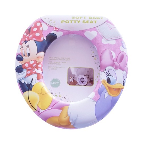 Children's toilet seat new cartoon multi-color sponge comfortable simple portable handleless children's toilet seat