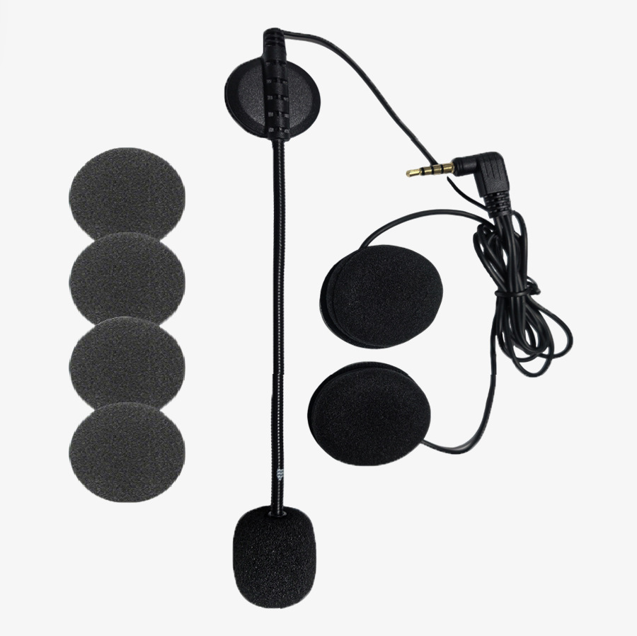 Manufacturer V6/V4 Pinhole 3.5mm Interface Universal Motorcycle Helmet Bluetooth Headset Helmet Intercom Headset Accessories