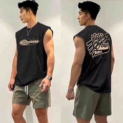 スポーツベスト男性ベスト袖なし通気性弾力性速乾フィットネスウェアランニングトレーニング筋肉