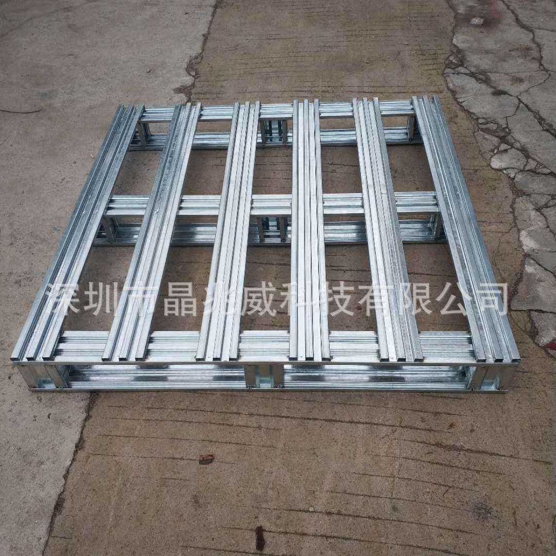 海运空运镀锌铁卡板免熏蒸日资专用铁托盘货运金属加固物流货架