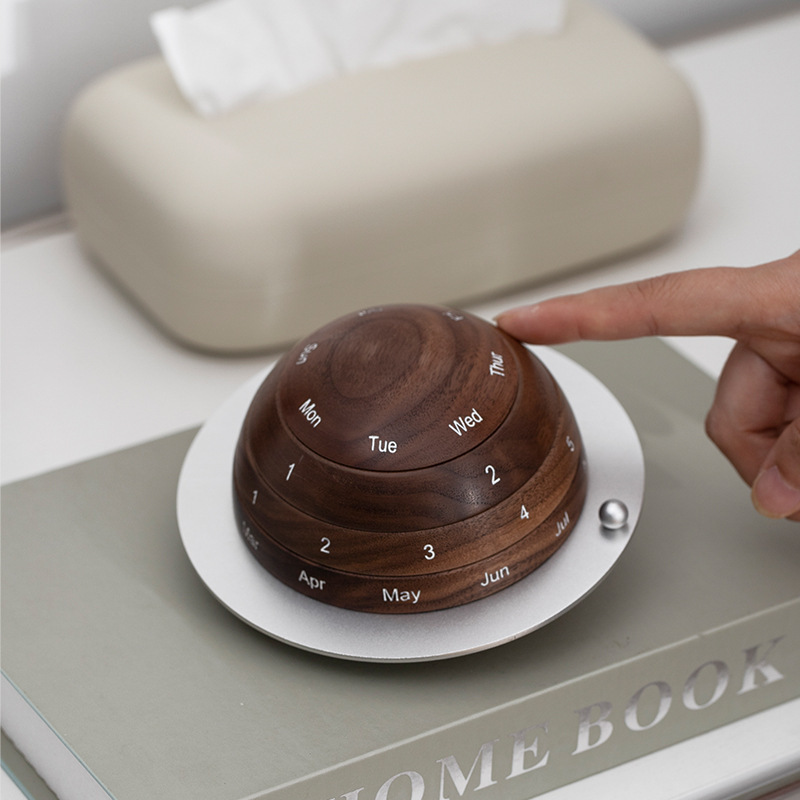 Creative Black Walnut Solid Wood Planet Calendar Desktop Ornaments Birthday Graduation Gift Items for Teachers Wooden Perpetual Calendar Creative Black Walnut Solid Wood Planet Calendar Desktop Ornaments Birthday Graduation Gift Items for Teachers Wooden Perpetual Calendar