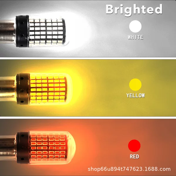 Popular Foreign Trade Model with Decoding Anti-Stroboscopic Car Led Turn Signal 144Smd Signal Light 1156 7440 3 15