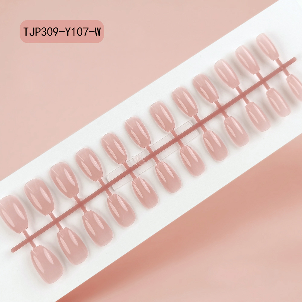 Parche de uñas postizas trapezoidales de ballet largo sin aceite