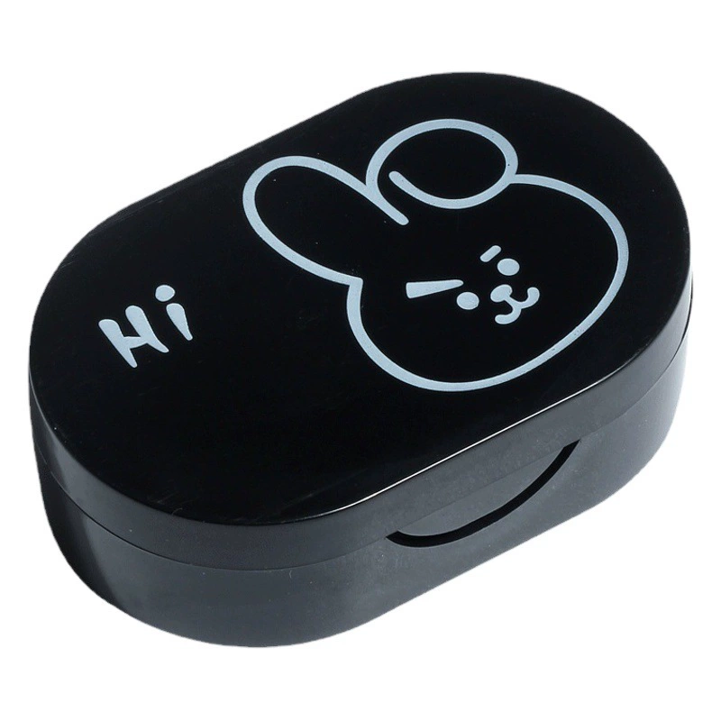 Креативный мультяшный пинцет с зеркалом Коробка для контактных линз Пресс с тиснением логотипа Коробка для двойного сбора красоты Коробка для учеников