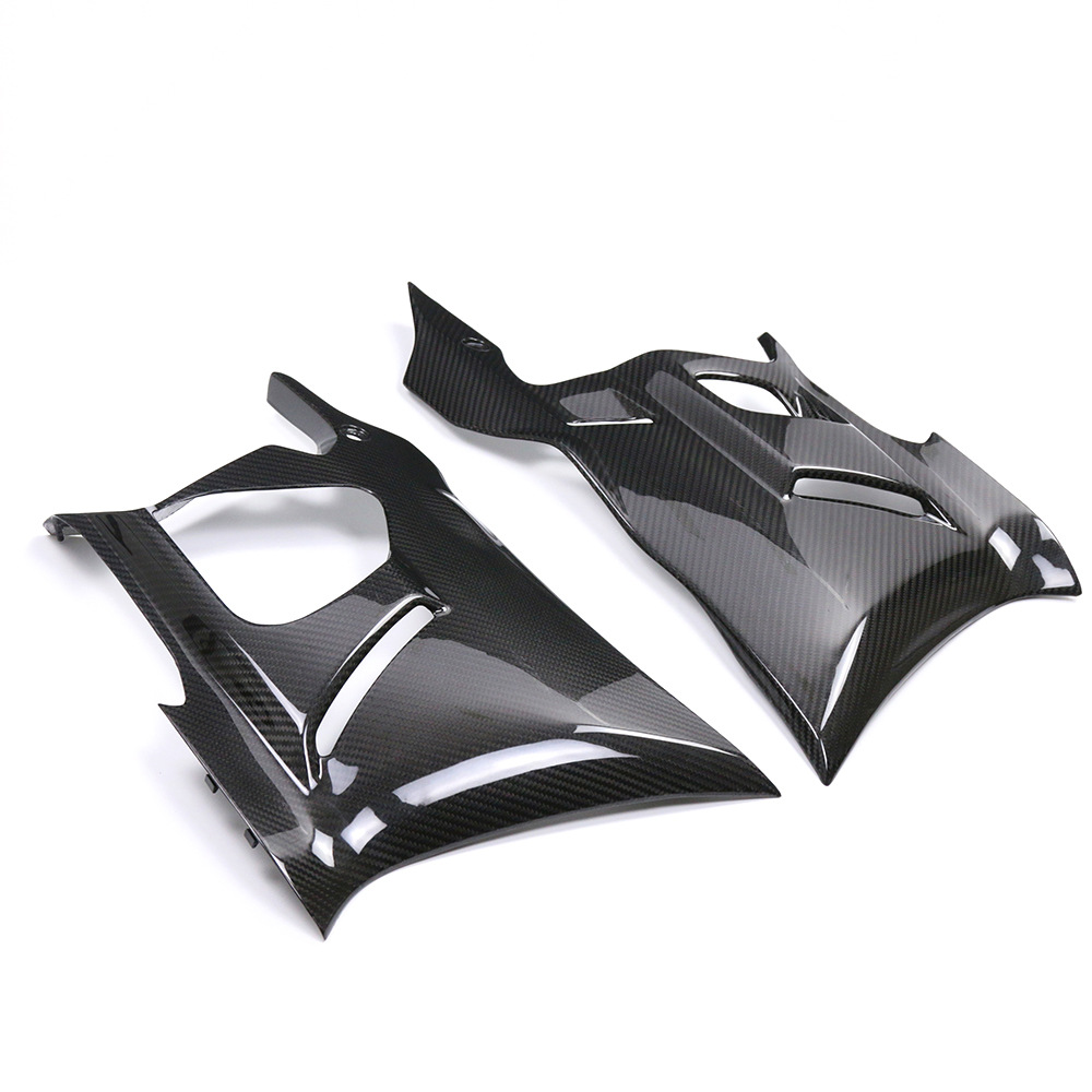 Suitable for new YAMAHA YAMAHA R3 lower spoiler carbon fiber shell motorcycle accessories lower large side plate