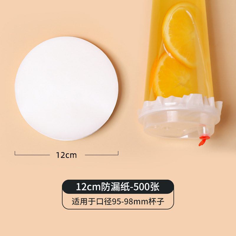 Leche Té para llevar a prueba de fugas almohadilla de papel película de sellado bebida de café jugo junta de sellado película de sellado papel desechable a prueba de derrame