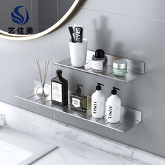 Factory direct supply bathroom storage rack wall hanging punch-free aluminum alloy storage rack toilet bathroom faucet storage rack