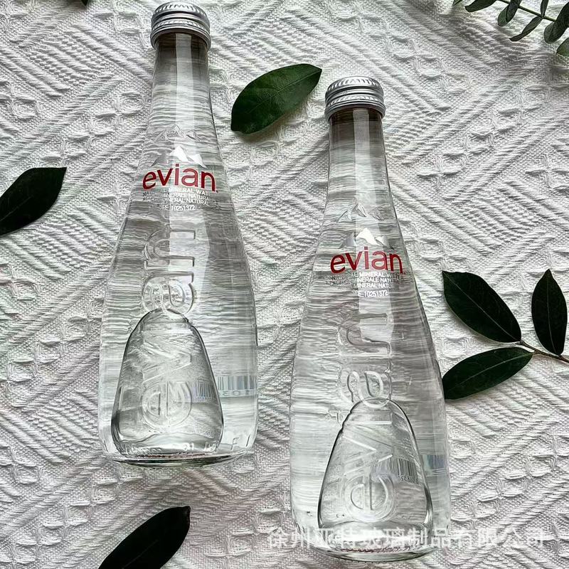 源头工厂批发矿泉水玻璃瓶苏打水瓶汽水饮料瓶可加印logo烤花图案|undefined