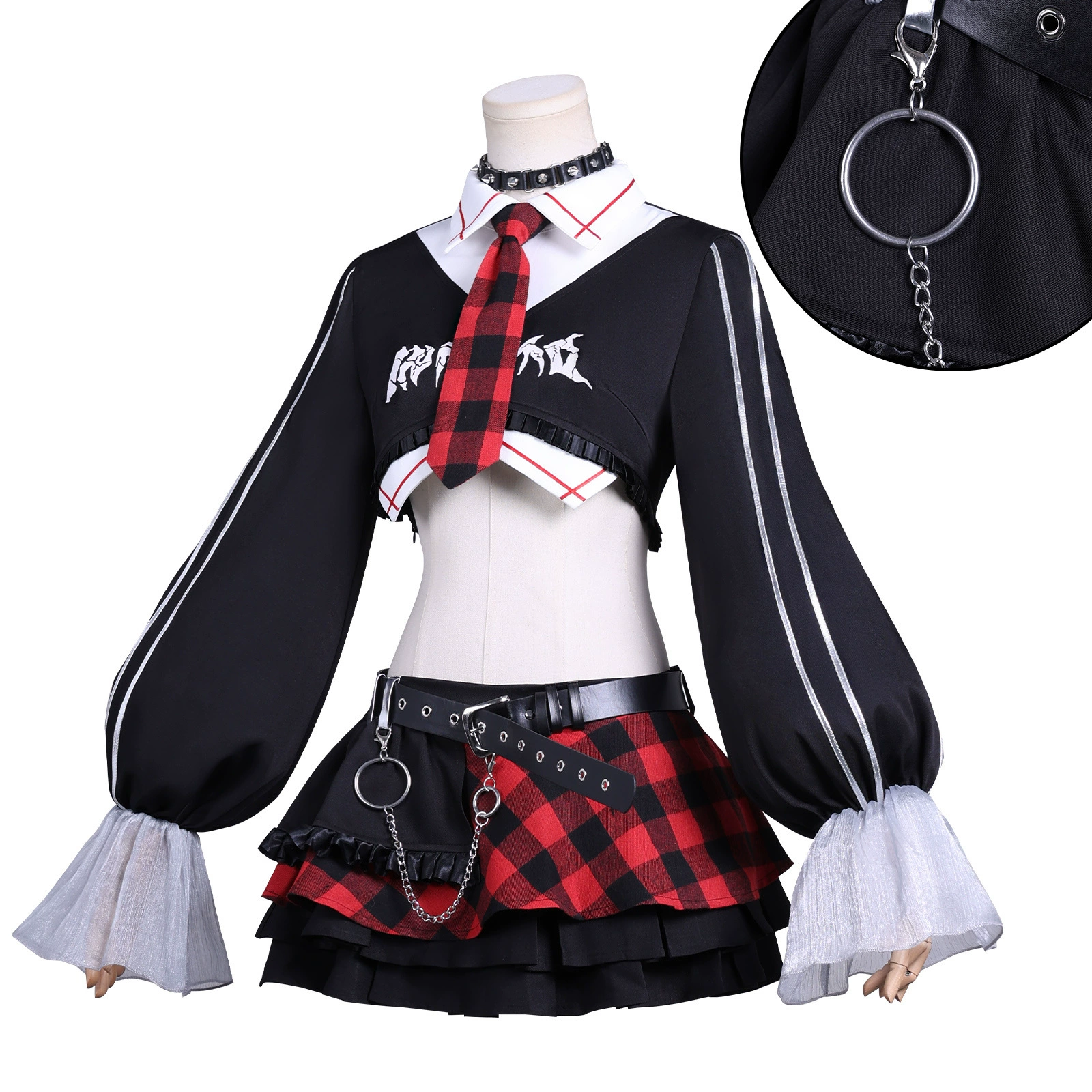 Группа рок Asuka костюм cos распускающийся слон фигура одинаковая fashion одежда Y2K yuppie косплей анимационный костюм