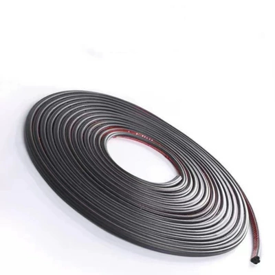 Car Door Seal Strip Soundproof Strip for Small Cars Waterproof Adhesive Strip Sedan Dustproof Silent Door Gap Universal Double-Layer Door Strip (Vehicle Sealing Strip) - 5m