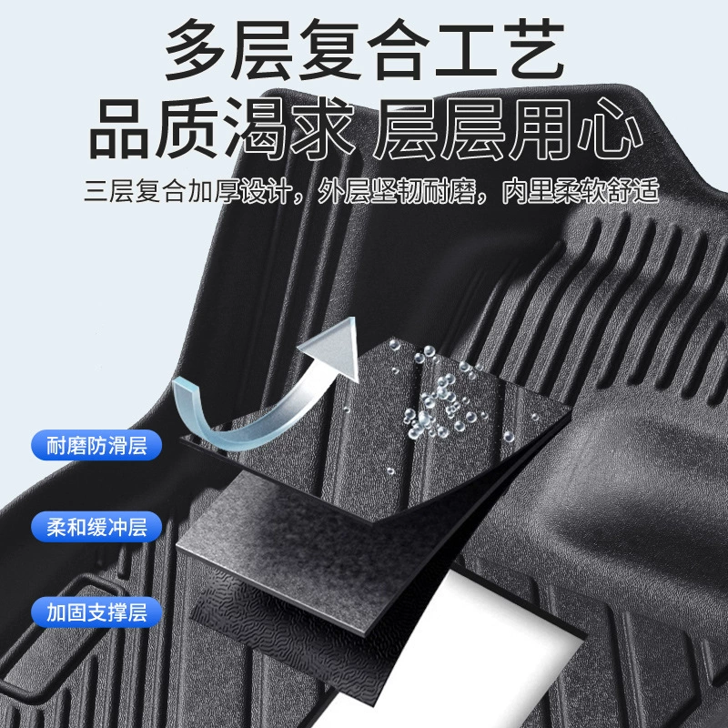 Подходит для Honda Accord Civic Crv Haoying XNV Lingpai Специальный без запаха полностью окруженный TPE автомобильный коврик для ног