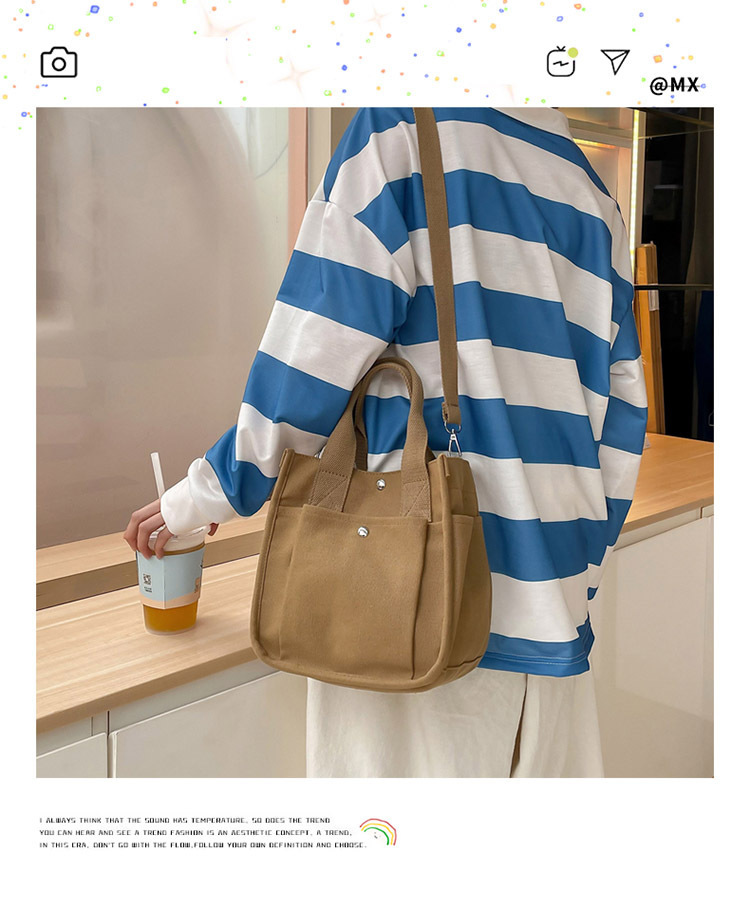 ins Japanese and Korean lazy sail bag, large-capacity hand-held shoulder crossbody bag, female college students' class handbag trend full figure