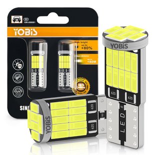 Youbisi car LED width indicator light T10 4014 26SMD decoding highlight light W5W reading light license plate light