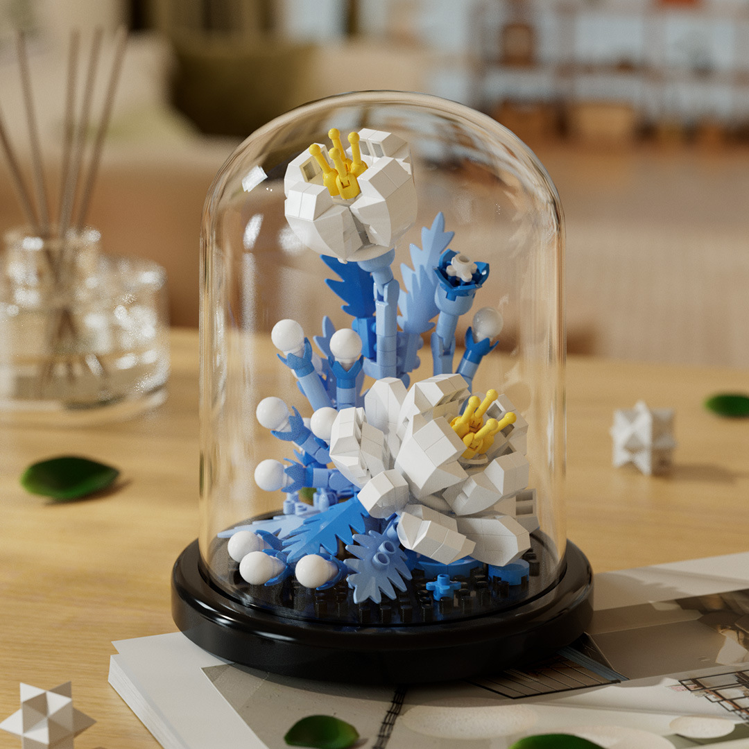 Compatible con micropartículas de Lego, flor eterna, día de San Valentín, día del maestro, bloques de construcción de rosas, juguetes de bloques de construcción de rompecabezas de flores